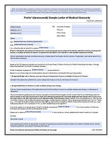 Sample letter of medical necessity